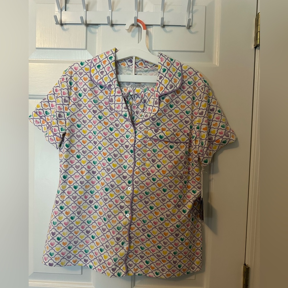 Target Roller Rabbit Pajamas heart hearts pattern XS
